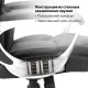 Кресло офисное  PREMIUM "Rest EX-555", пружинный блок, экокожа, черное. Фото товара с разных ракурсов.