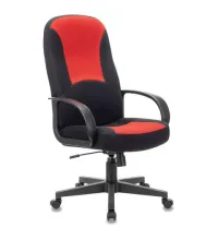 Кресло руководителя City EX-512, ткань черная/красная, TW