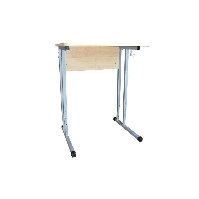 Стол-парта 1-местный регулируемый "Умник", 600х500х640-760 мм, рост 4-6, серый каркас, ЛДСП клён главное фото